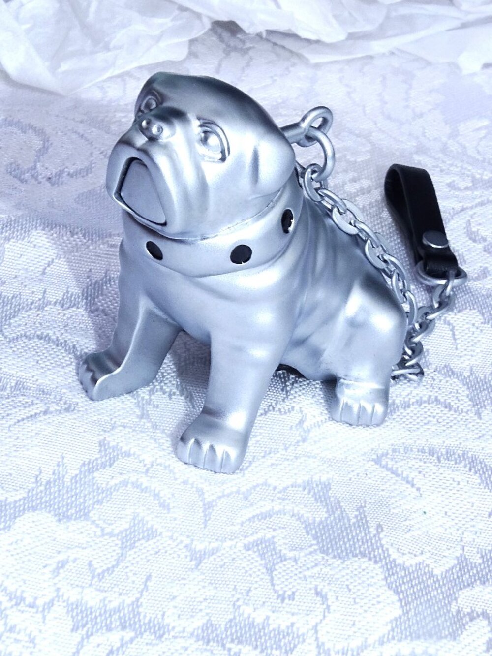 Pewter Bulldog on a Leach NIB